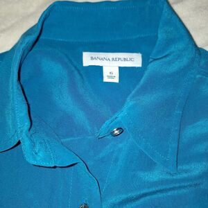 Banana-republic Jewel Toned 100% Silk Women's Blouse